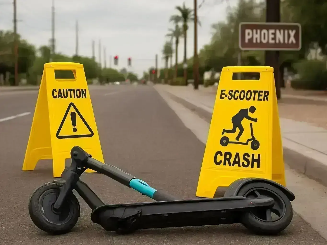 Phoenix Accident and Injury Law Firm discussing scooter brain injury case for PebbleCreek resident