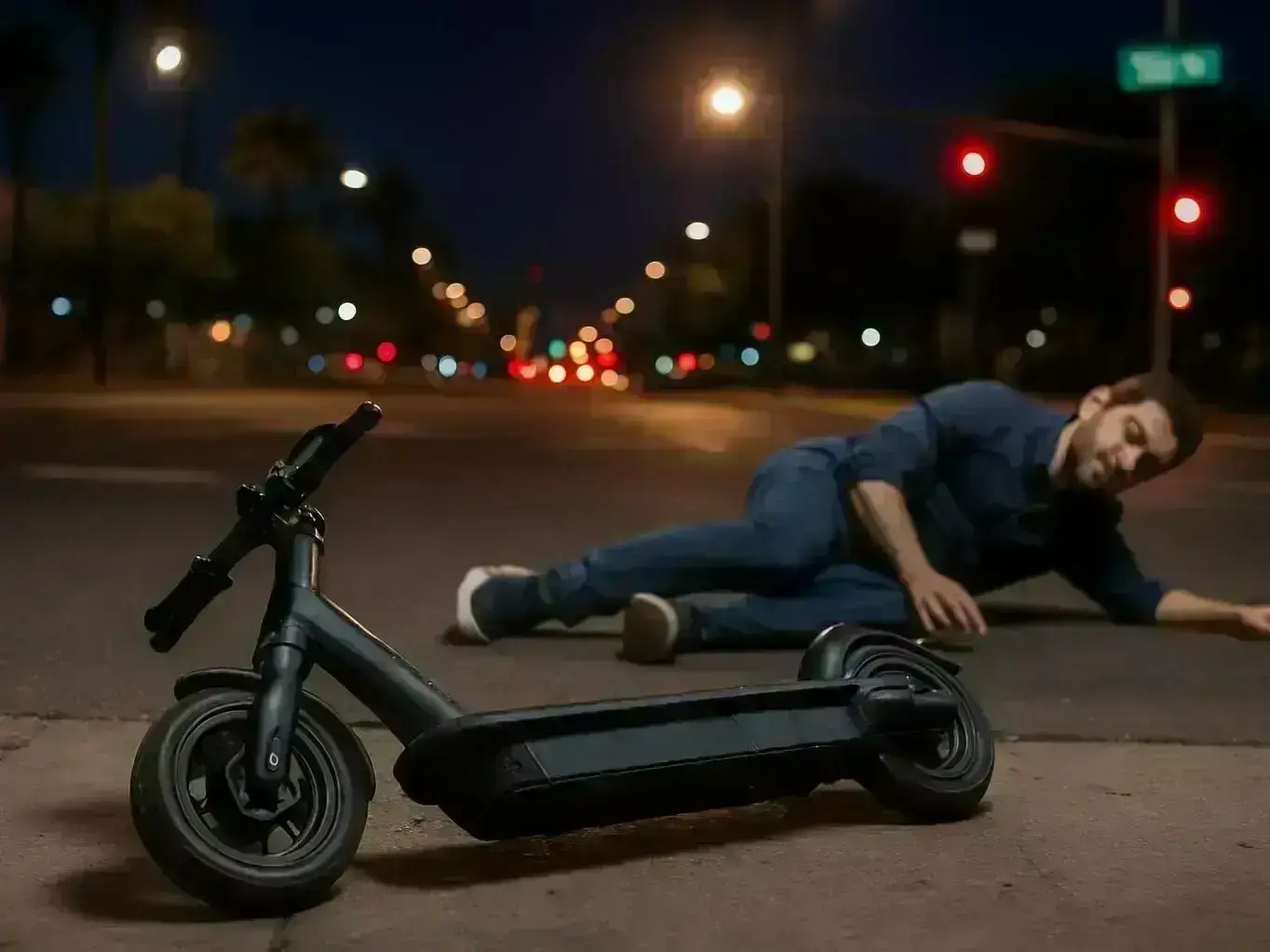 Sun City scooter injury case investigation near Sun City Country Club and residential streets